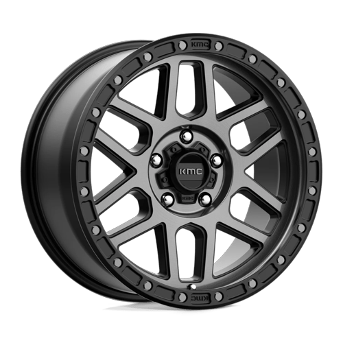 18x9 KMC KM544 Mesa Satin Black With Gray Tint Wheel 5x150 (25mm)