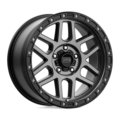 18x9 KMC KM544 Mesa Satin Black With Gray Tint Wheel 5x150 (25mm)