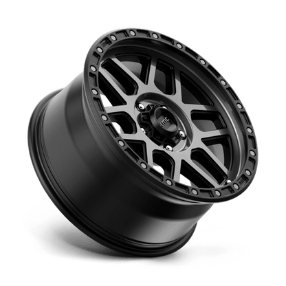 18x9 KMC KM544 Mesa Satin Black With Gray Tint Wheel 5x150 (25mm)