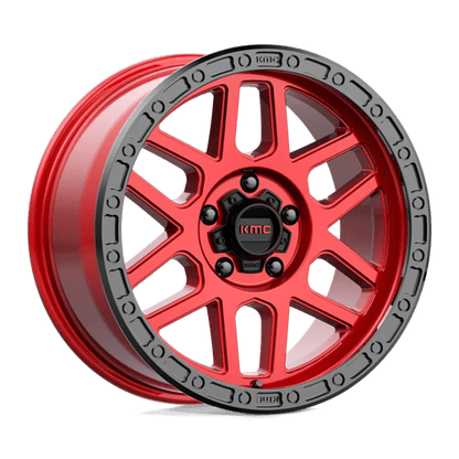 18x9 KMC KM544 Mesa Candy Red With Black Lip Wheel 5x150 (25mm)