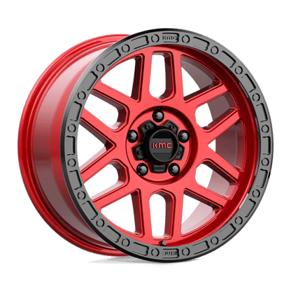 18x9 KMC KM544 Mesa Candy Red With Black Lip Wheel 5x150 (25mm)