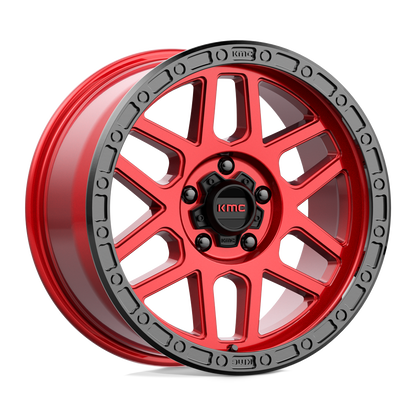 18x9 KMC KM544 Mesa Candy Red With Black Lip Wheel 5x150 (25mm)