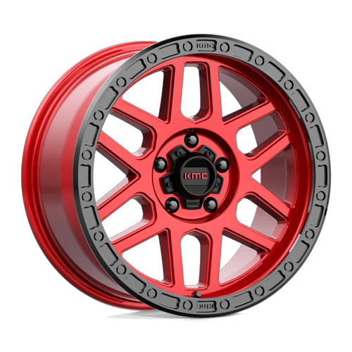 18x9 KMC KM544 Mesa Candy Red With Black Lip Wheel 5x150 (25mm)