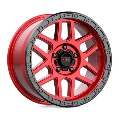 18x9 KMC KM544 Mesa Candy Red With Black Lip Wheel 5x150 (25mm)