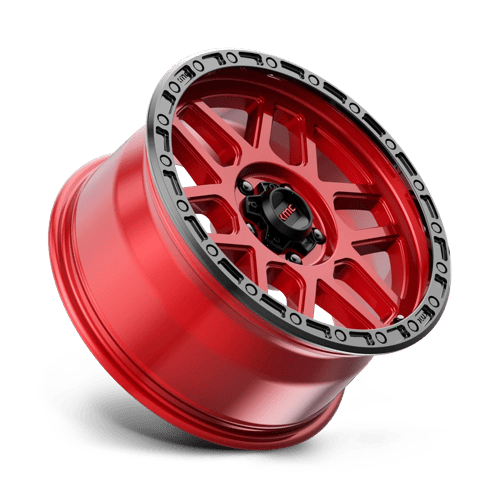 18x9 KMC KM544 Mesa Candy Red With Black Lip Wheel 5x150 (25mm)