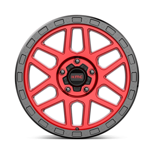 18x9 KMC KM544 Mesa Candy Red With Black Lip Wheel 5x150 (25mm)