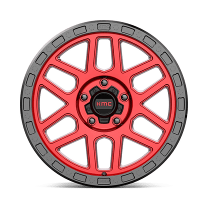 18x9 KMC KM544 Mesa Candy Red With Black Lip Wheel 5x150 (25mm)