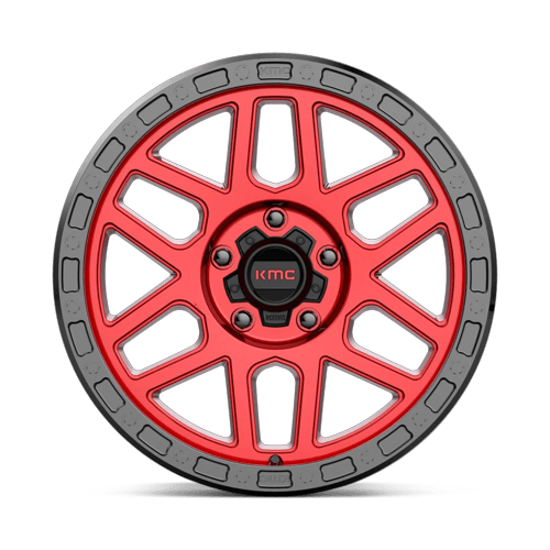 18x9 KMC KM544 Mesa Candy Red With Black Lip Wheel 5x150 (25mm)