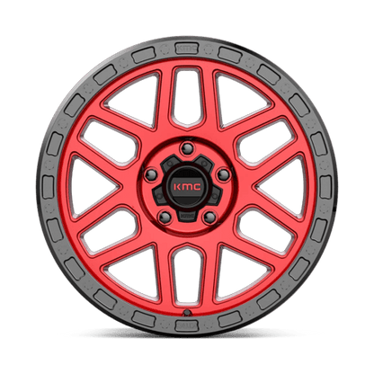 18x9 KMC KM544 Mesa Candy Red With Black Lip Wheel 5x150 (25mm)
