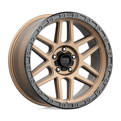 17x9 KMC KM544 Mesa Matte Bronze With Black Lip Wheel 5x150 (-12mm)