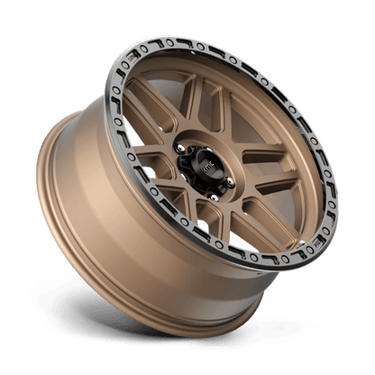 17x9 KMC KM544 Mesa Matte Bronze With Black Lip Wheel 5x150 (-12mm)