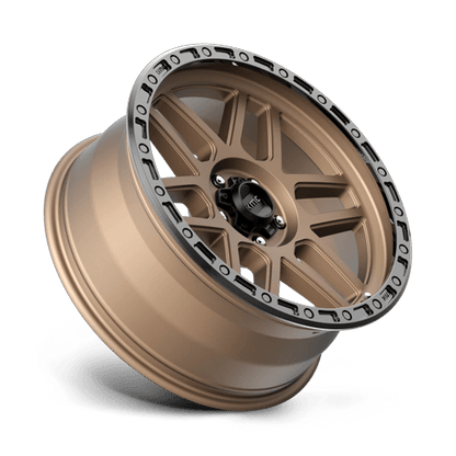 17x9 KMC KM544 Mesa Matte Bronze With Black Lip Wheel 5x150 (-12mm)