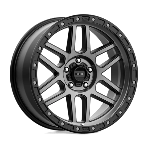 17x9 KMC KM544 Mesa Satin Black With Gray Tint Wheel 5x150 (-12mm)