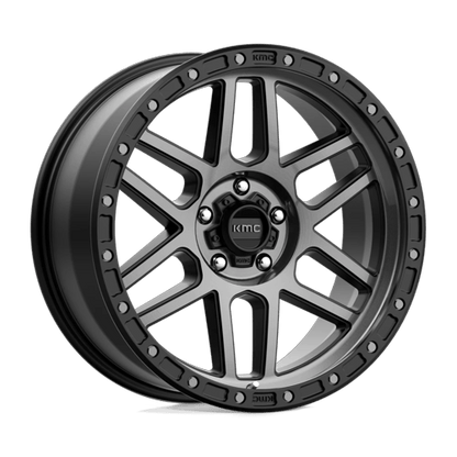 17x9 KMC KM544 Mesa Satin Black With Gray Tint Wheel 5x150 (-12mm)