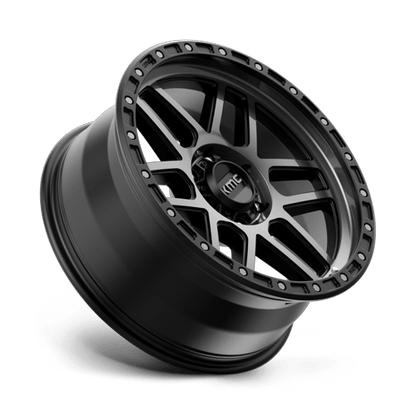 17x8.5 KMC KM544 Mesa Satin Black With Gray Tint Wheel 6x4.5 (0mm)