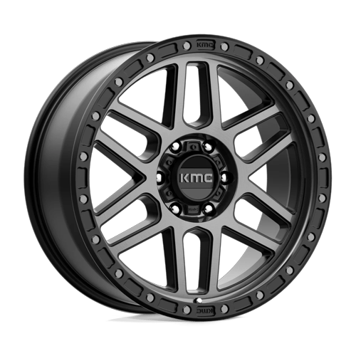 17x8.5 KMC KM544 Mesa Satin Black With Gray Tint Wheel 6x4.5 (0mm)