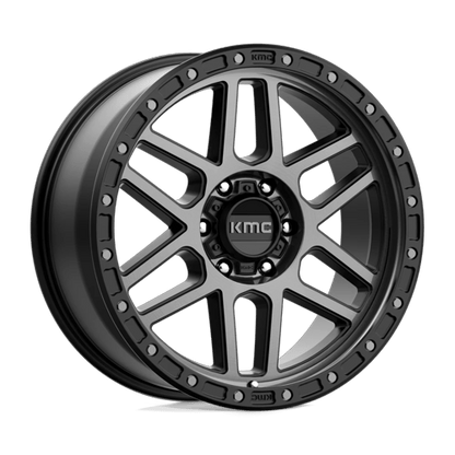 17x8.5 KMC KM544 Mesa Satin Black With Gray Tint Wheel 6x4.5 (0mm)