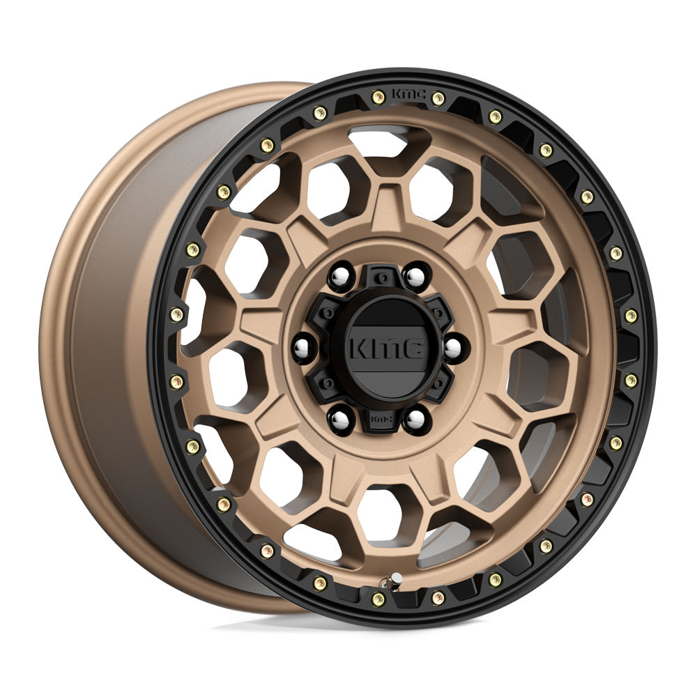 17x9 KMC KM545 TREK Matte Bronze With Black Lip Wheel 6x5.5 (18mm)