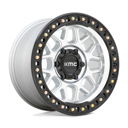 18x8.5 KMC KM549 GRS Machined With Satin Black Lip Wheel 8x6.5 (0mm)