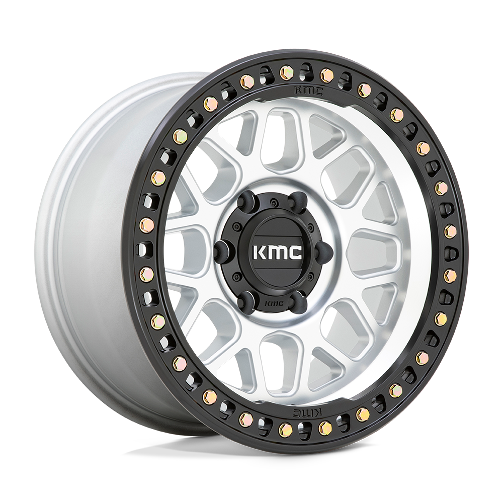 17x8.5 KMC KM549 GRS Machined With Satin Black Lip Wheel 8x6.5 (0mm)