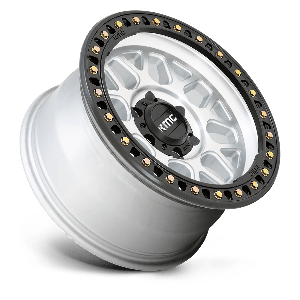 17x8.5 KMC KM549 GRS Machined With Satin Black Lip Wheel 8x6.5 (0mm)