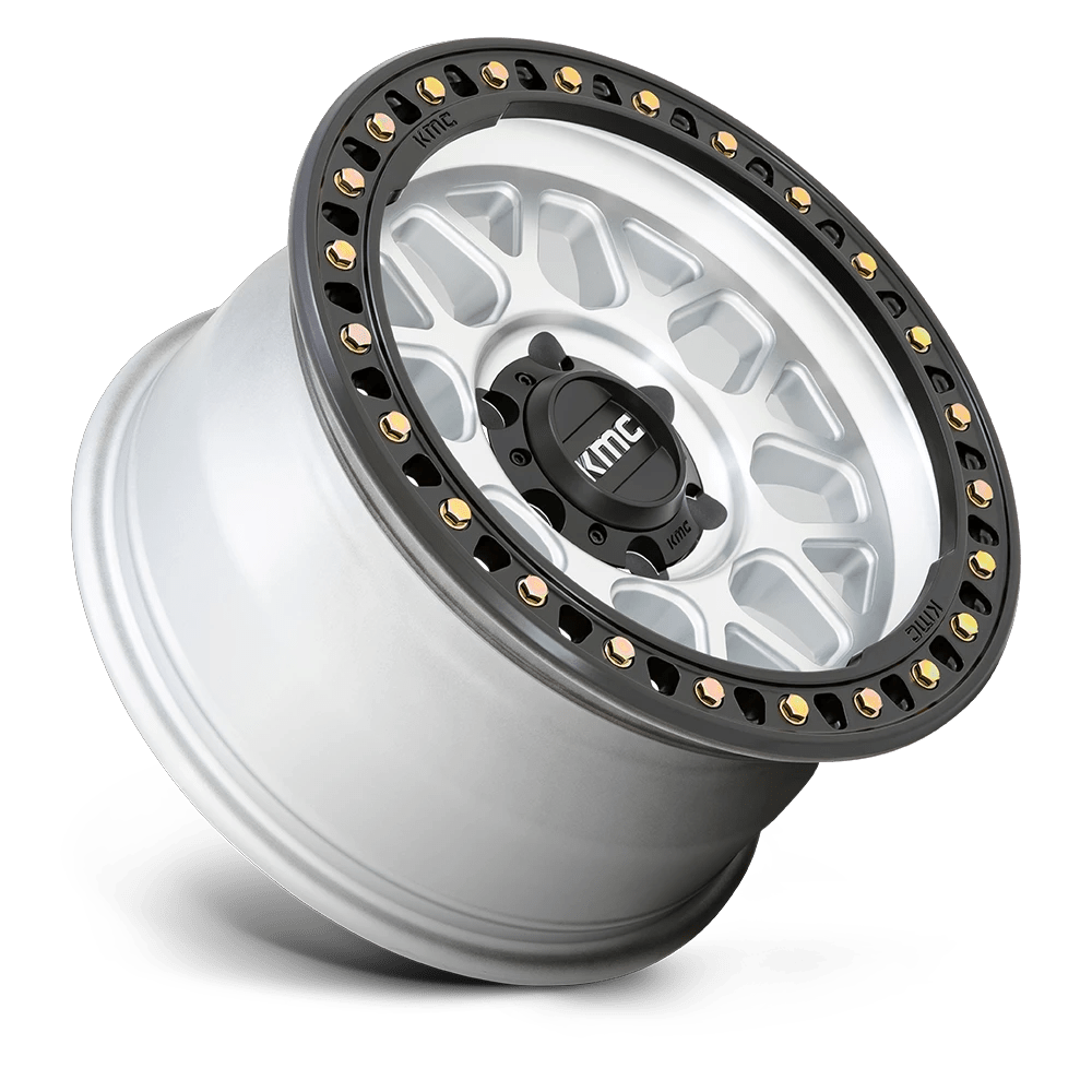 18x8.5 KMC KM549 GRS Machined With Satin Black Lip Wheel 8x6.5 (0mm)