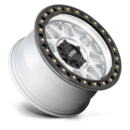 17x8.5 KMC KM549 GRS Machined With Satin Black Lip Wheel 8x6.5 (0mm)