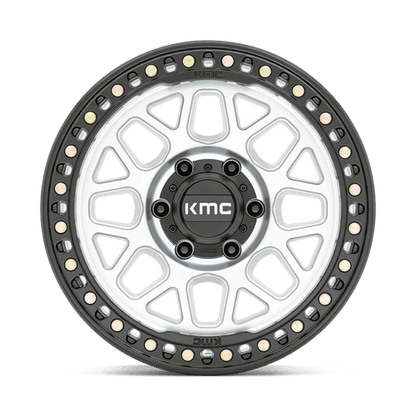 18x8.5 KMC KM549 GRS Machined With Satin Black Lip Wheel 6x120 (0mm)