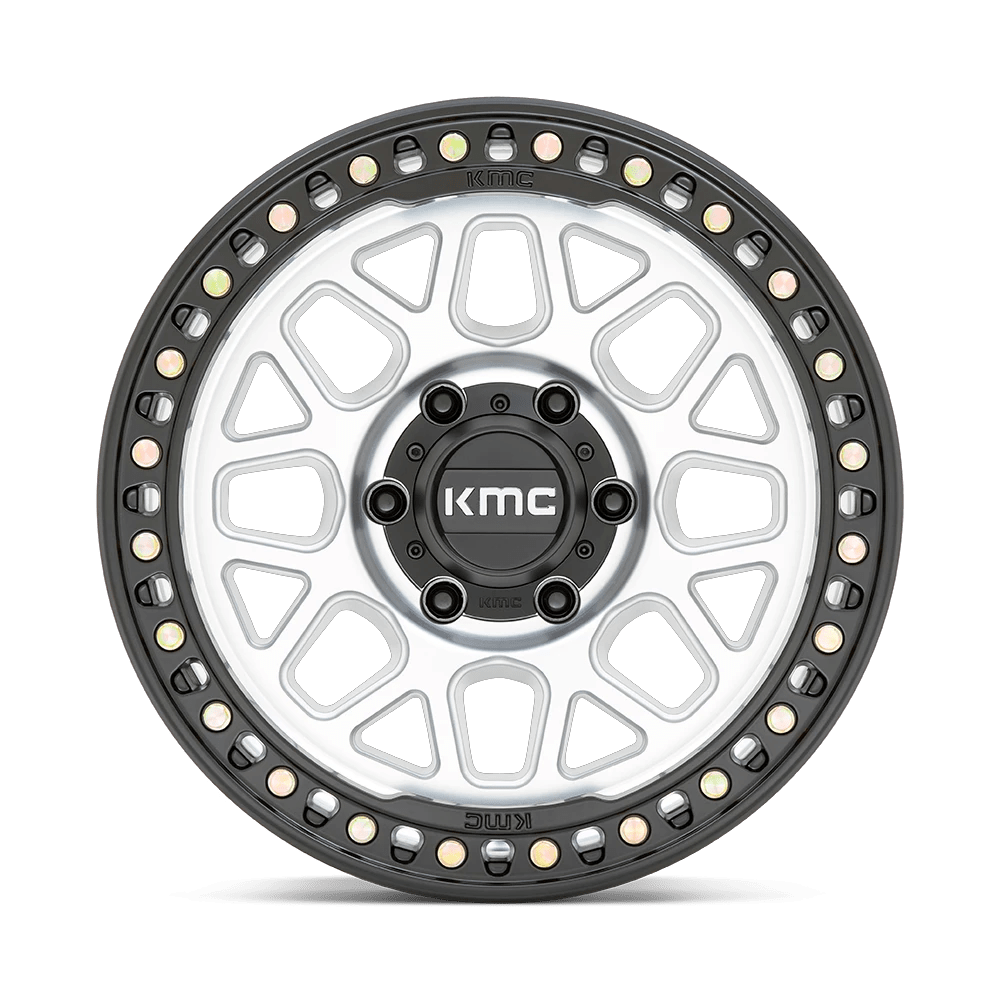 18x8.5 KMC KM549 GRS Machined With Satin Black Lip Wheel 8x6.5 (0mm)