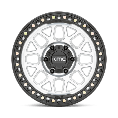 18x8.5 KMC KM549 GRS Machined With Satin Black Lip Wheel 8x6.5 (0mm)