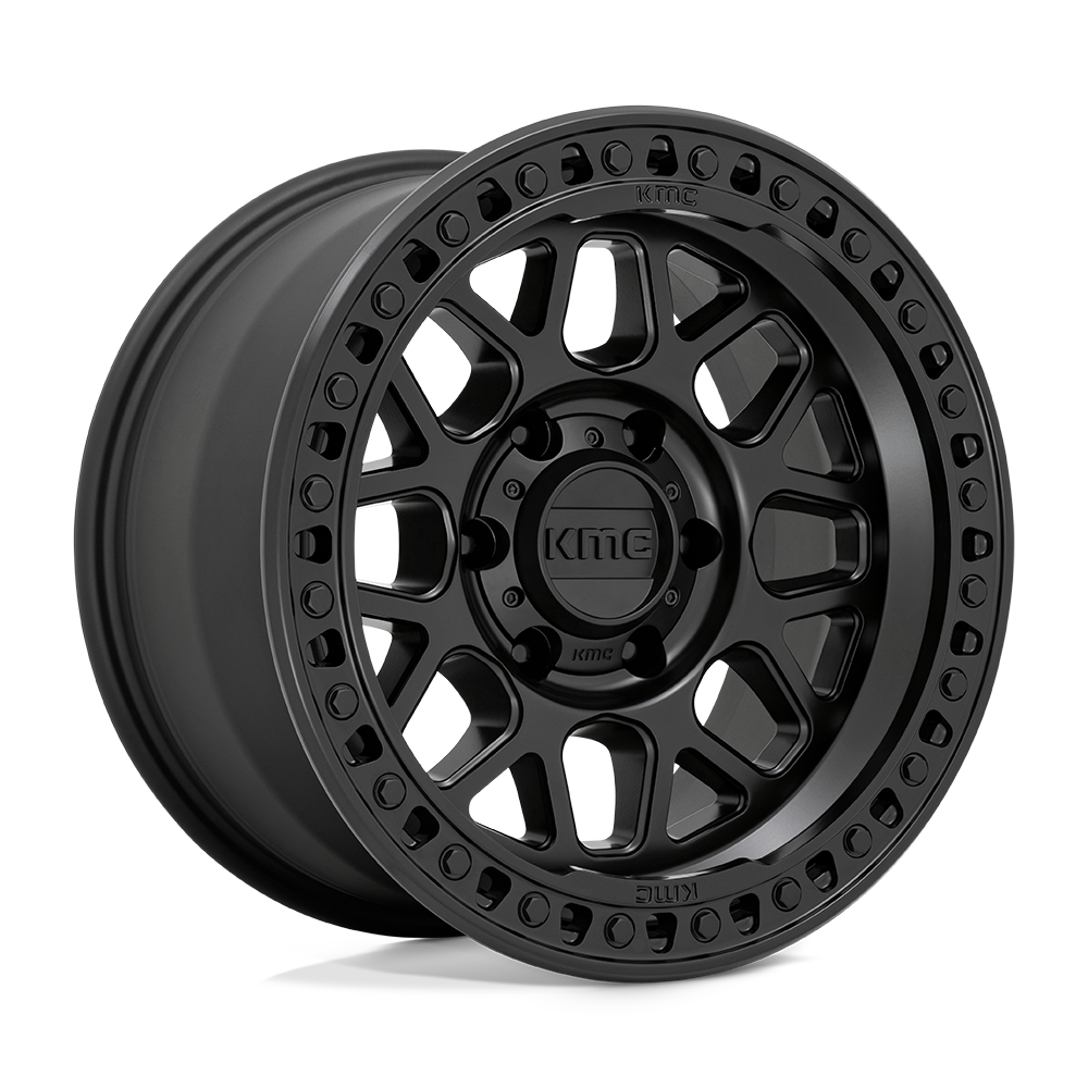 18x9 KMC KM549 GRS Satin Black Wheel 6x5.5 (-12mm)