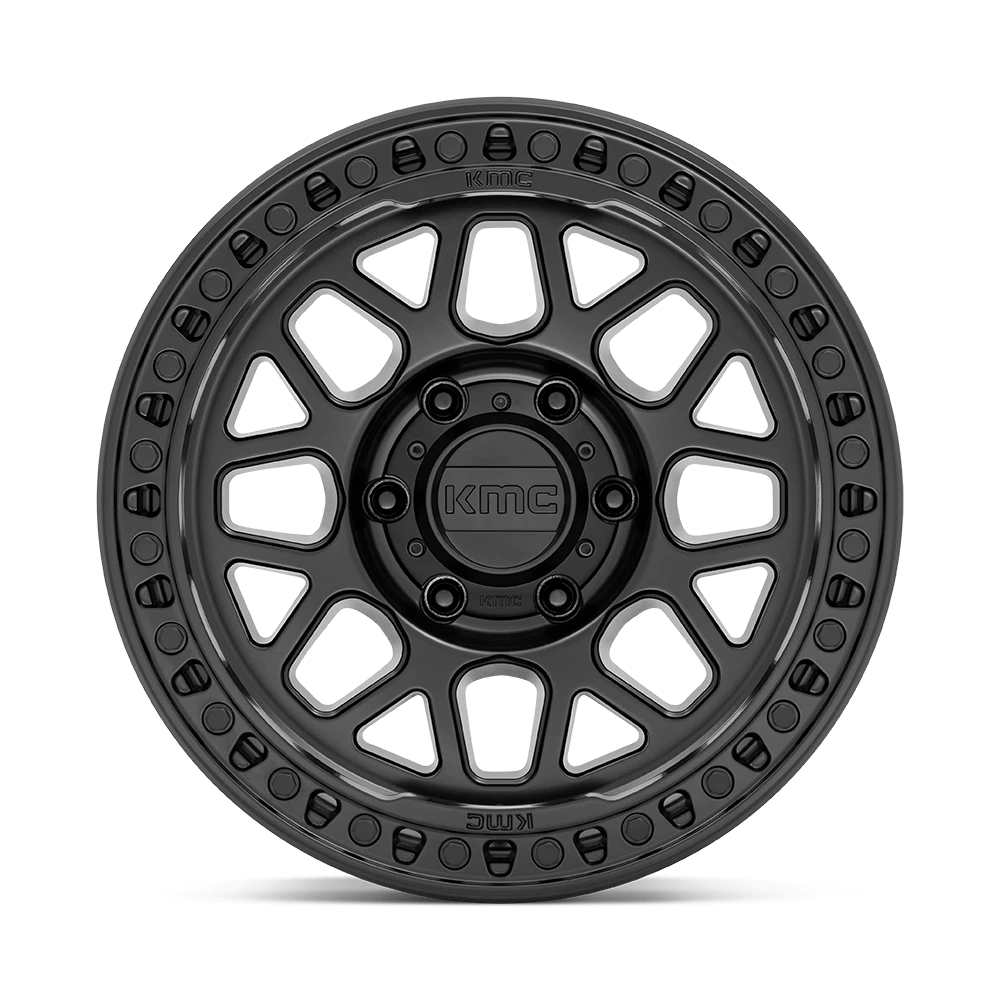 17x8.5 KMC KM549 GRS Satin Black Wheel 6x5.5 (0mm)