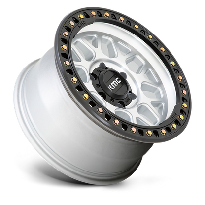 18x9 KMC KM549 GRS Machined With Satin Black Lip Wheel 8x180 (18mm)