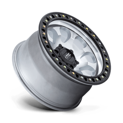 18x9 KMC KM550 Riot SBL Machined With Satin Black Lip Wheel 6x120 (18mm)