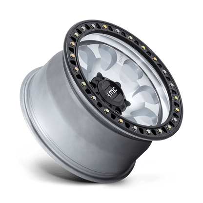 17x8.5 KMC KM550 Riot SBL Machined With Satin Black Lip Wheel 6x5.5 (10mm)