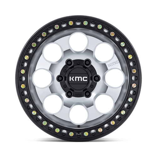 17x8.5 KMC KM550 Riot SBL Machined With Satin Black Lip Wheel 6x135 (10mm)