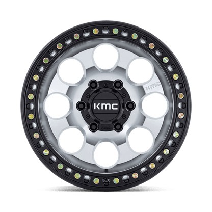 17x8.5 KMC KM550 Riot SBL Machined With Satin Black Lip Wheel 6x135 (10mm)