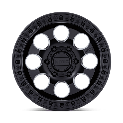 18x9 KMC KM550 Riot SBL Satin Black Wheel 6x135 (18mm)