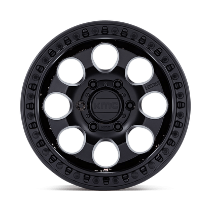 18x9 KMC KM550 Riot SBL Satin Black Wheel 5x5.0 (18mm)