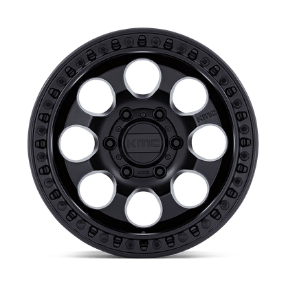 18x9 KMC KM550 Riot SBL Satin Black Wheel 6x135 (18mm)