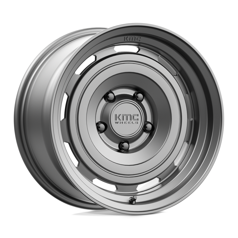 17x8.5 KMC KM720 Roswell Matte Anthracite Wheel 5x4.25 (10mm)