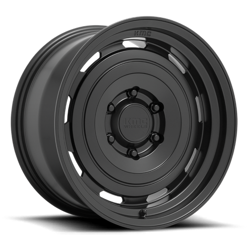 17x8.5 KMC KM720 Roswell Satin Black Wheel 5x4.25 (10mm)