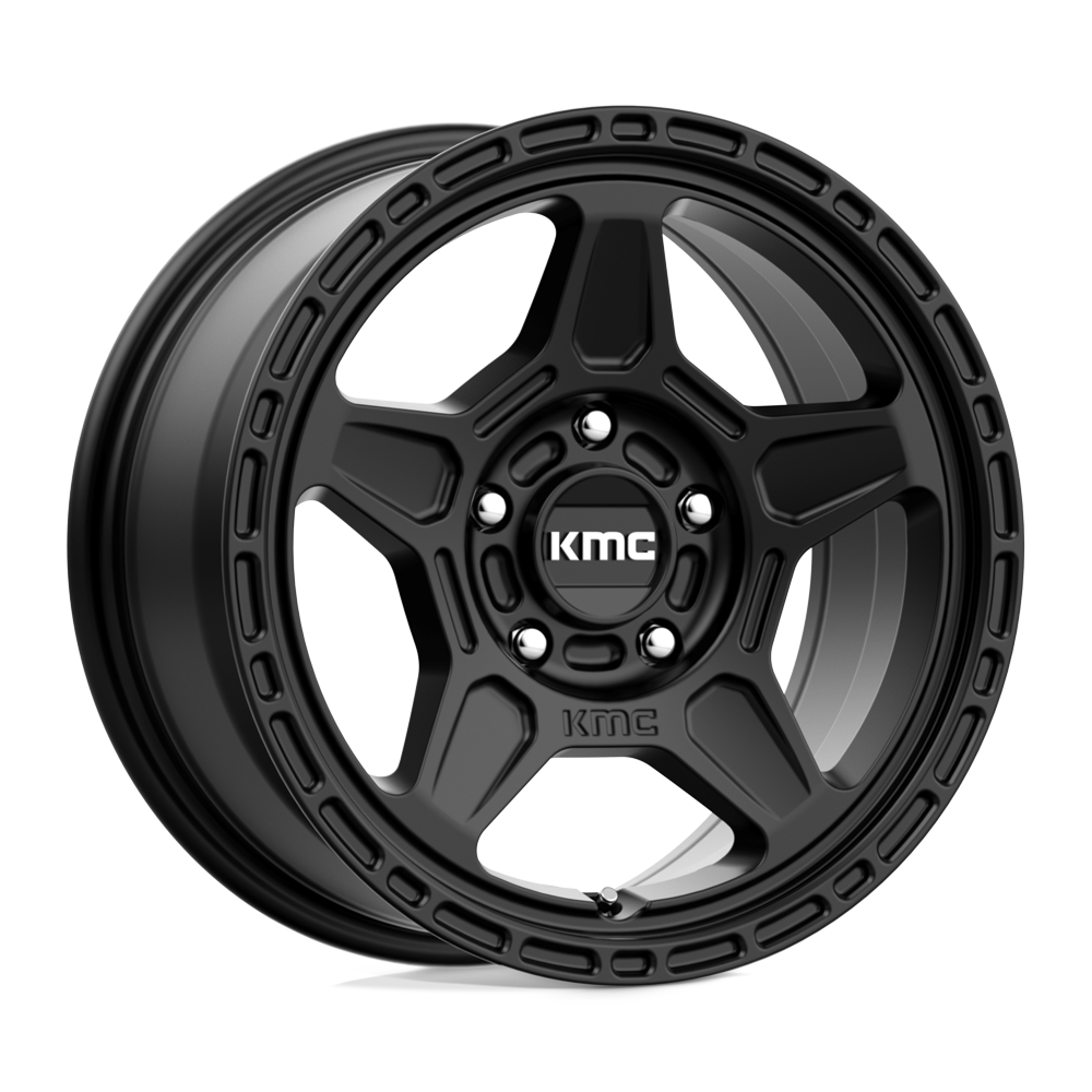 17x8 KMC KM721 ALPINE Satin Black Wheel 5x100 (38mm)