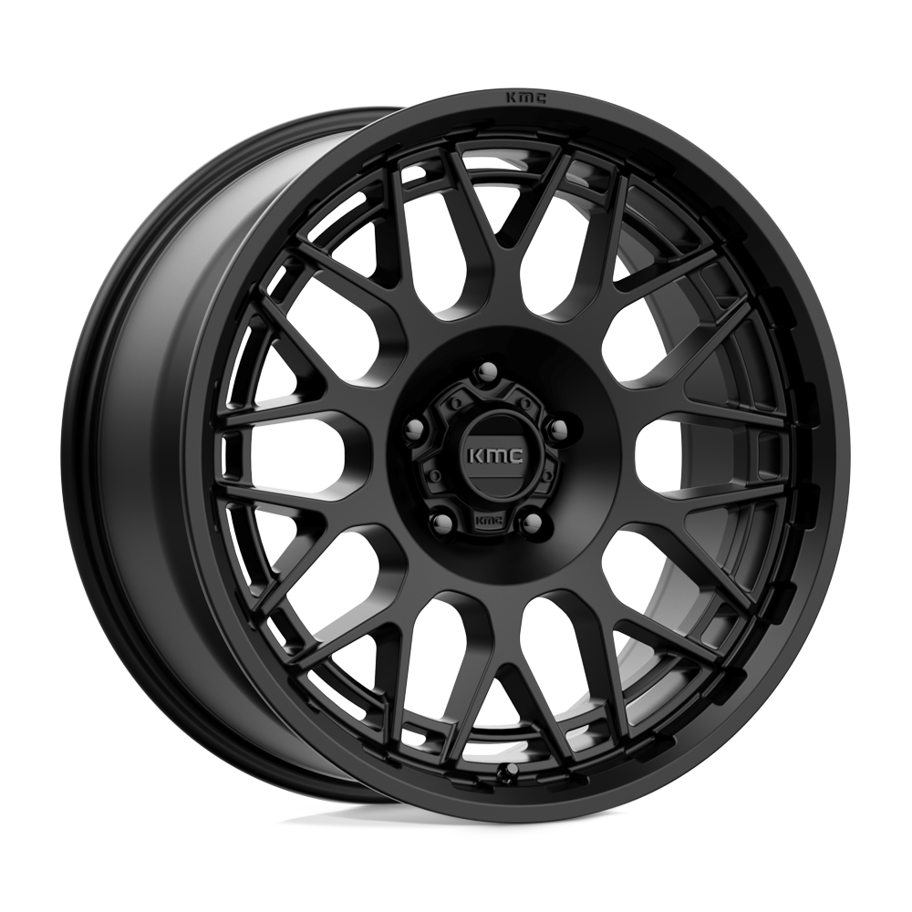 20x9 KMC KM722 TECHNIC Satin Black Wheel 5x150 (18mm)