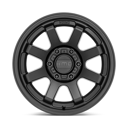 17x8.5 KMC KM723 TRAIL Satin Black Wheel 6x135 (0mm)