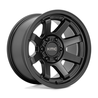 17x9 KMC KM723 TRAIL Satin Black Wheel 6x5.5 (-12mm)