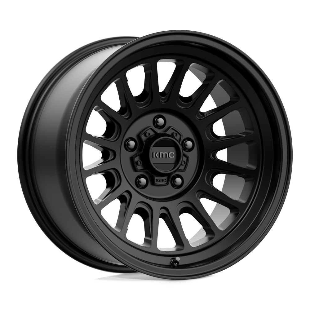 17x8.5 KMC KM724 IMPACT OL Satin Black Wheel 5x5 (0mm)