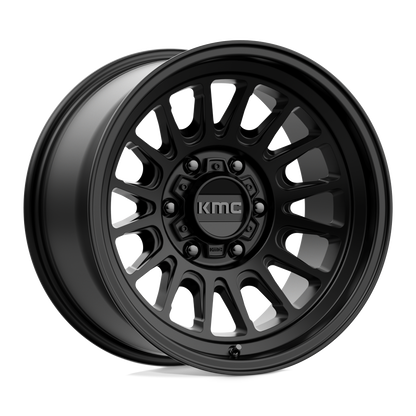 17x8.5 KMC KM724 IMPACT OL Satin Black Wheel 6x135 (0mm)