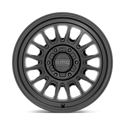 17x8.5 KMC KM724 IMPACT OL Satin Black Wheel 6x120 (0mm)