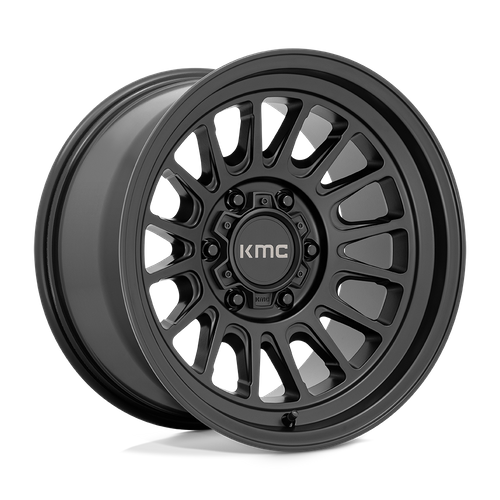 17x9 KMC KM724 IMPACT OL Satin Black Wheel 6x5.5 (-12mm)